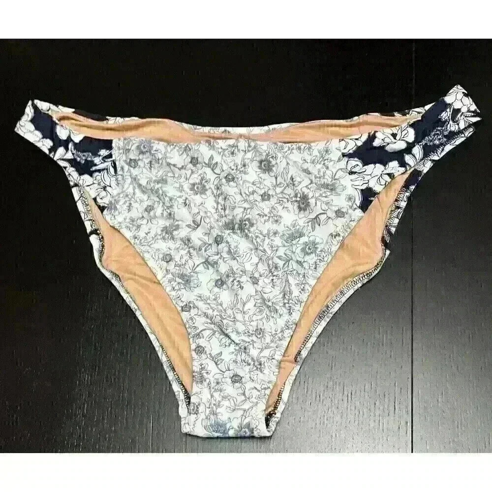 J.CREW High-rise cheeky bikini bottom in mixed magnolia floral Size XXL NWT